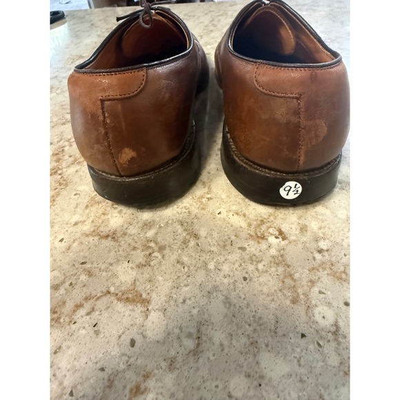 Allen Edmonds Park Avenue Brown Leather Cap Toe Oxford Dress Shoes 9.5 D 5655 main image 9